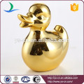 Gold-plated and silver plated ceramic duck home decor